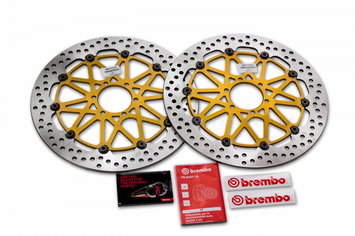 Home :: Parts :: Ducati :: Monster 696 / 796 / 1100 :: Brake / Clutch /  Controls :: Brake Rotors :: Brembo Ducati 749 999 848 899 959 V2 Panigale 